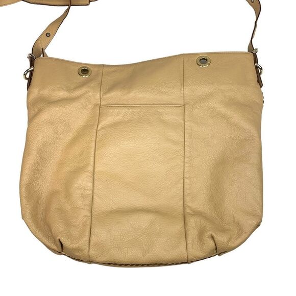 Plinio Visona Tan Pebbled Leather Tote Shoulder Bag Crossbody - Picture 2 of 11